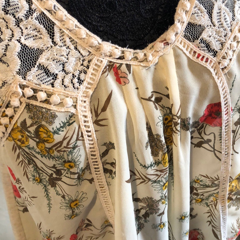 Silk floral tank